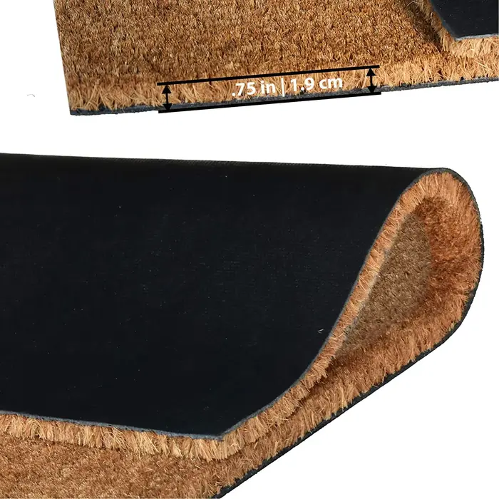 Tapis de porte en cocotier avec support robuste