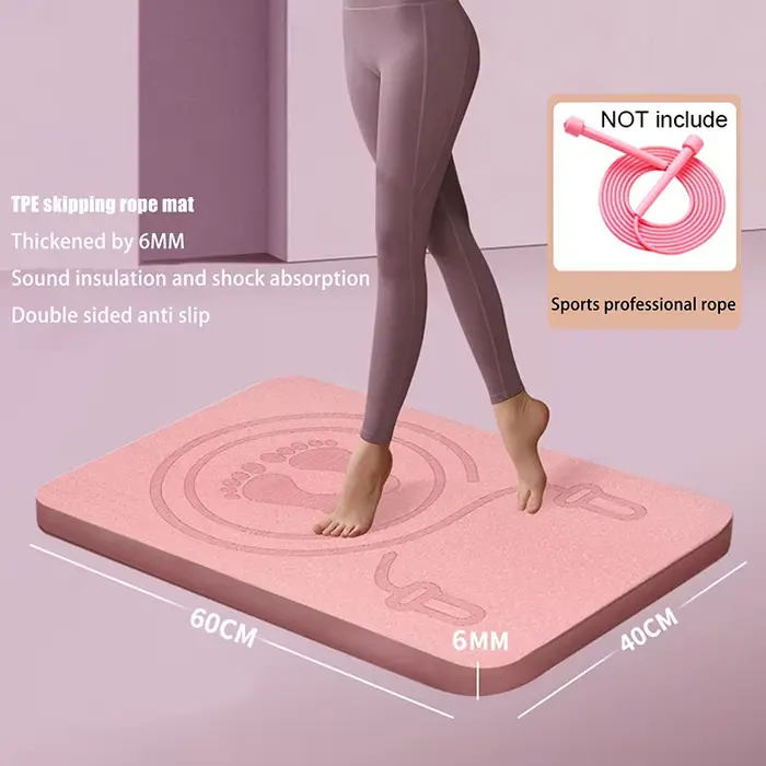 Tapis de saut à la corde 6 MM anti-bruit