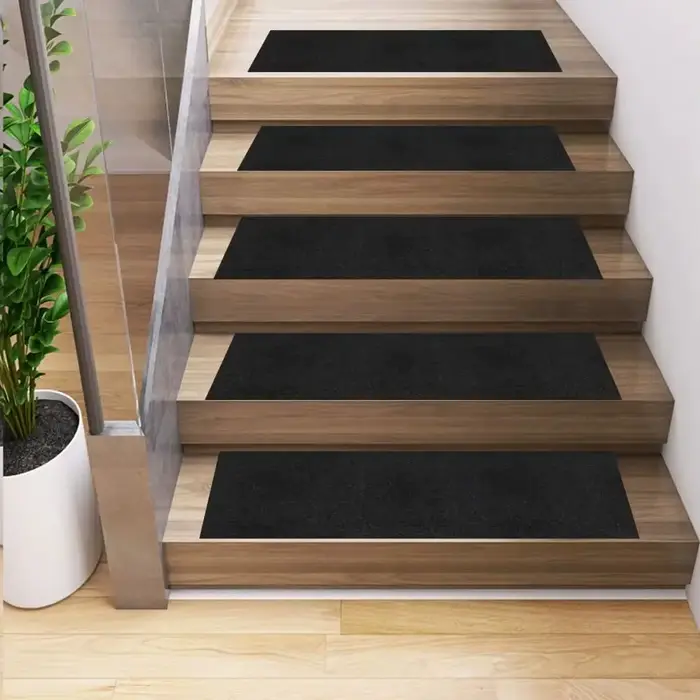 1 pièce Tapis d'escalier antidérapant lavable 20cm x 100cm pour marches extérieures
