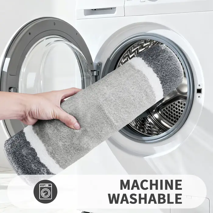 Tapis de salle de bain en peluche