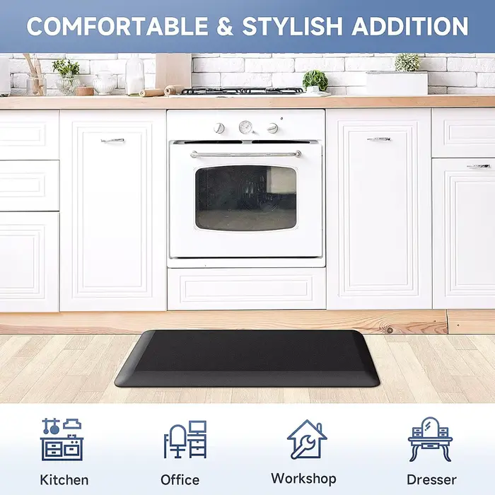 Tapis de cuisine épais de 4/5 pouces pour sol