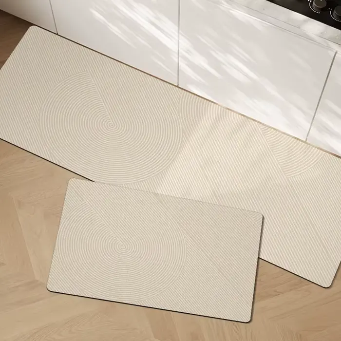 Tapis de sol VIKAMA Simple Kitchen en velours cristal, absorbant l'eau et facile à nettoyer, pour bu