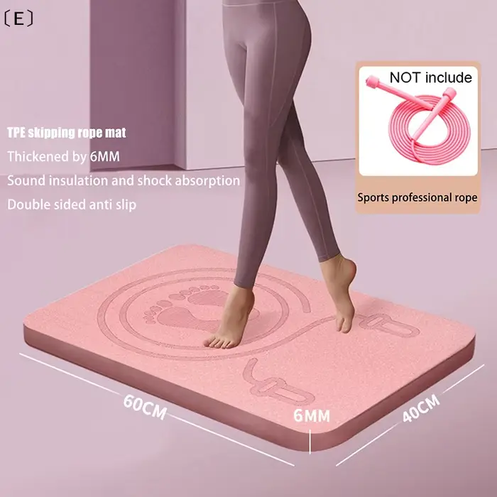 〔E〕Tapis de saut à la corde 6MM anti-bruit
