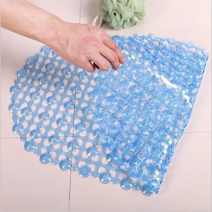 Tapis de bain antidérapant en PVC avec ventouse