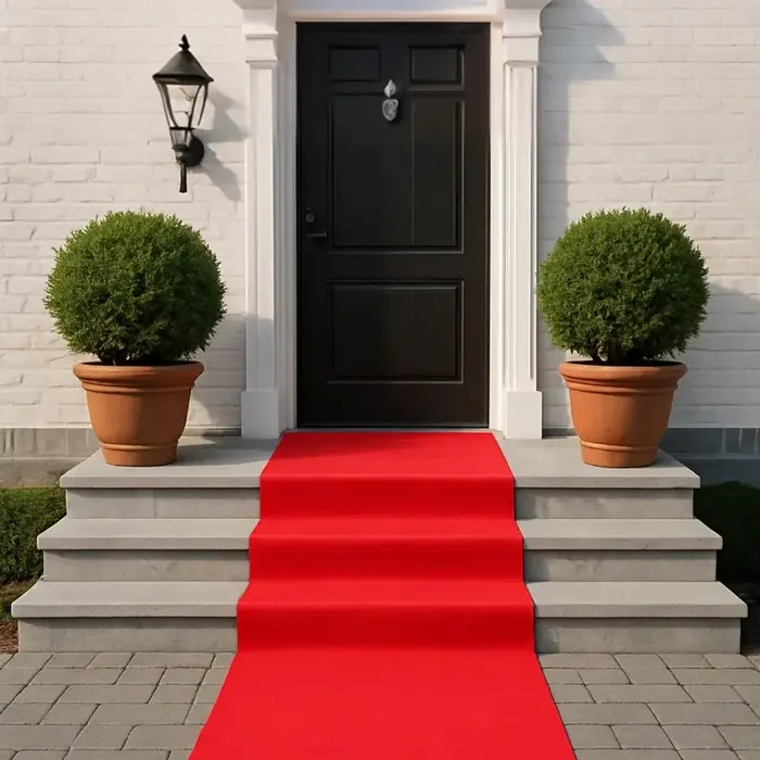 Tapis rouge pour mariage, tapis de défilé, allée rouge, portable, utilisé pour la décoration des salles de banquet intérieures et extérieures