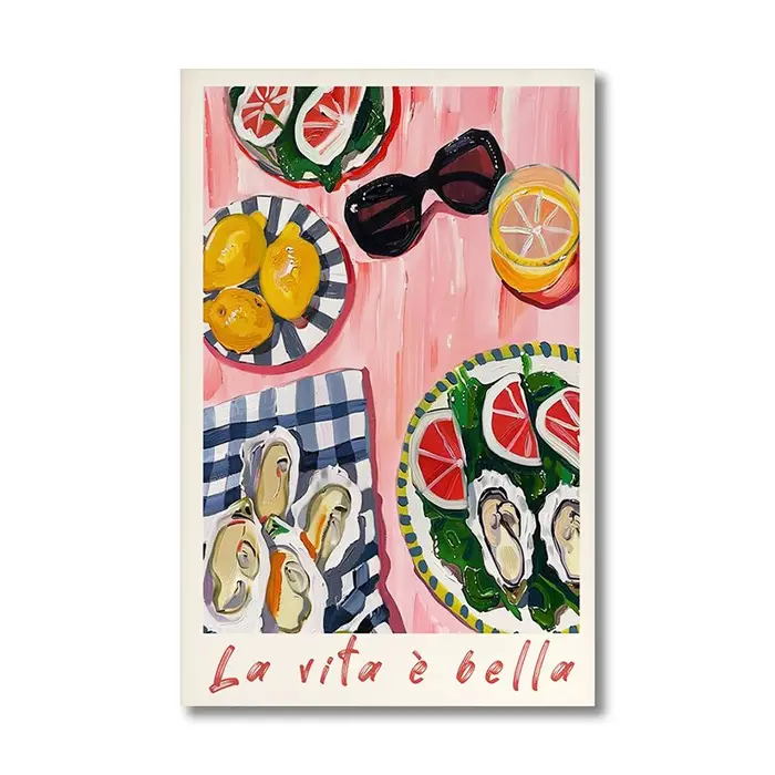 Affiche de décoration murale de cuisine imprimée Vintage