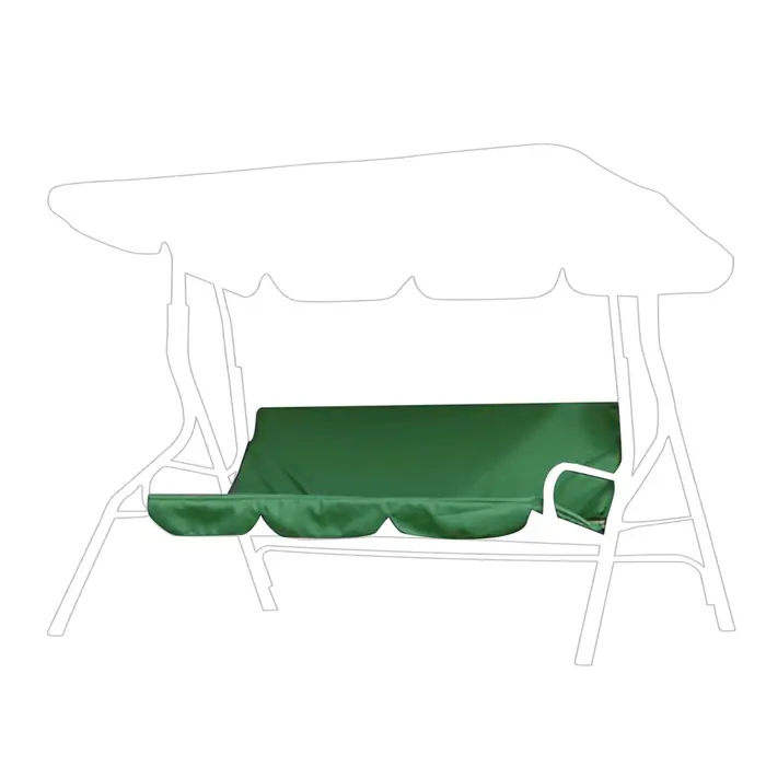 Housse de coussin de balançoire de cour à 3 places, housse de siège suspendue 150x50x10, housse de c