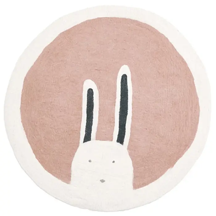 Tapis de sol rond en peluche pour chambre à coucher