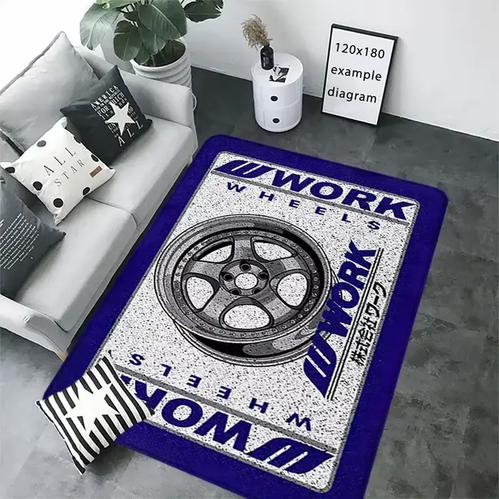 Tapis d'entrée Work Wheel Hub - Tapis antidérapant pour chambre