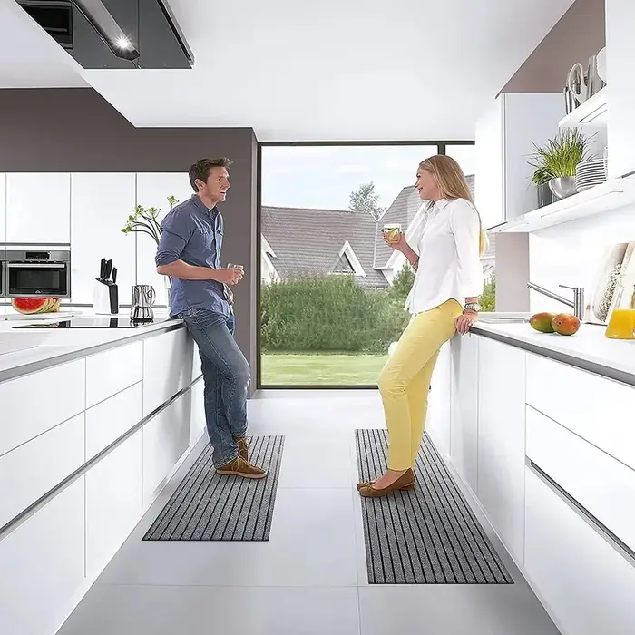Tapis de sol rayé, tapis d'entrée de maison