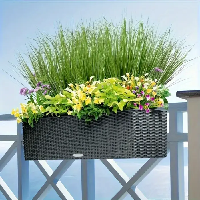 12 pièces d'herbe artificielle verte 40/70 cm
