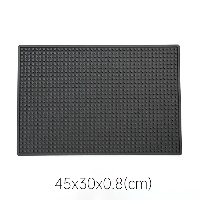 Tapis de bar en caoutchouc, tapis de bar à café antidérapant en PVC, tapis de tasse imperméable et résistant à la chaleur, tapis de drainage pour bar, café, barista, cocktail, barman