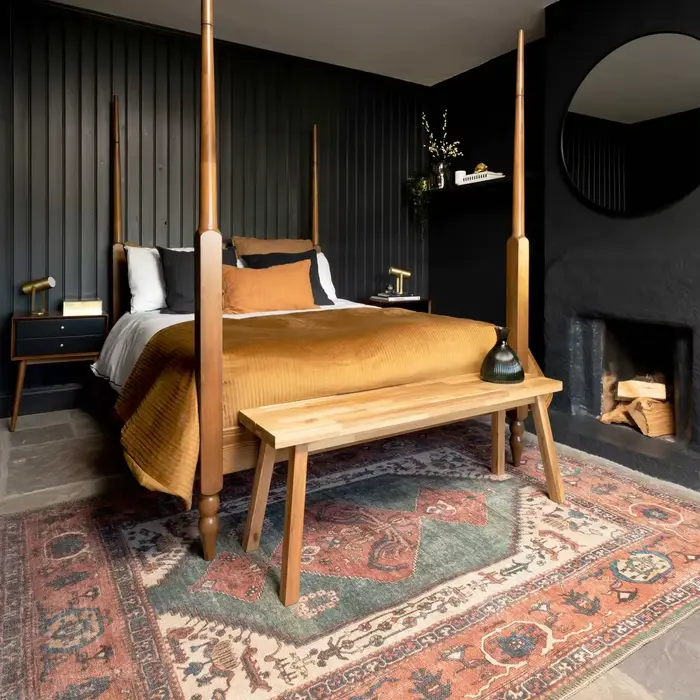 Tapis de salon traditionnel Vintage