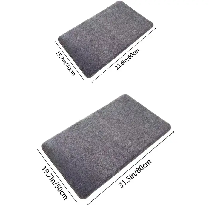 Tapis de bain en mousse à mémoire de forme, super doux, absorbant, antidérapant, lea Runner pour douche, tapis de sol, nouveaux polymères