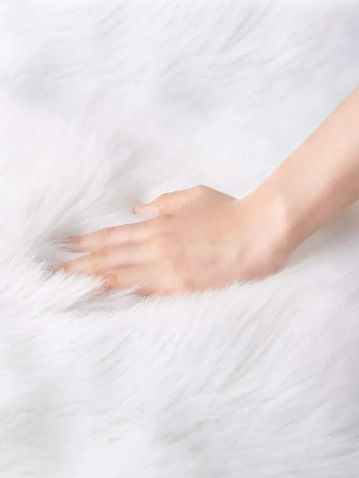 Tapis en peluche profilé pour décoration de salon et de chambre à coucher