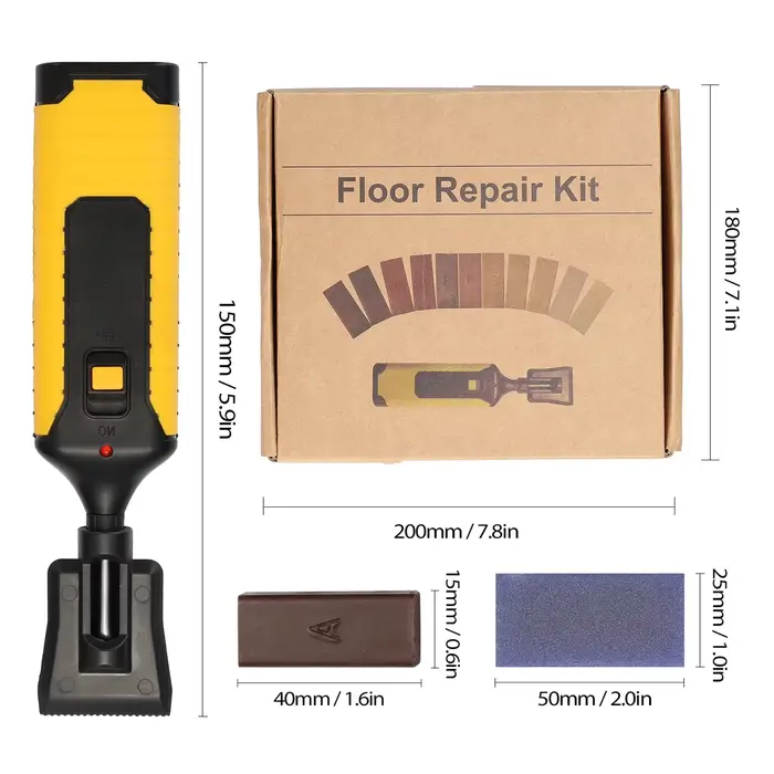 Kit d'outils multifonctionnel de réparation de planchers en bois DIY – Kit