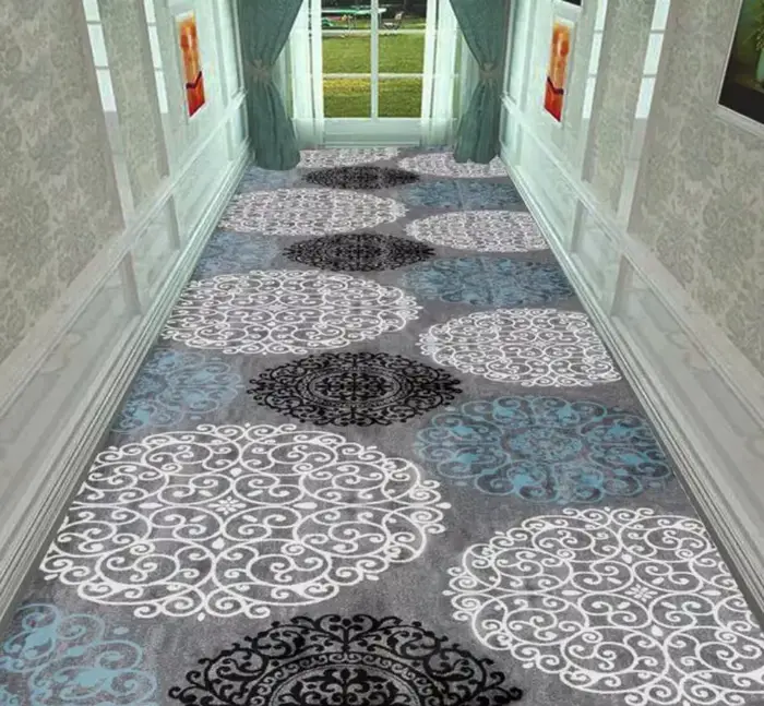 VIKAMA 1pc tapis de chemin de Style géométrique à carreaux Vintage