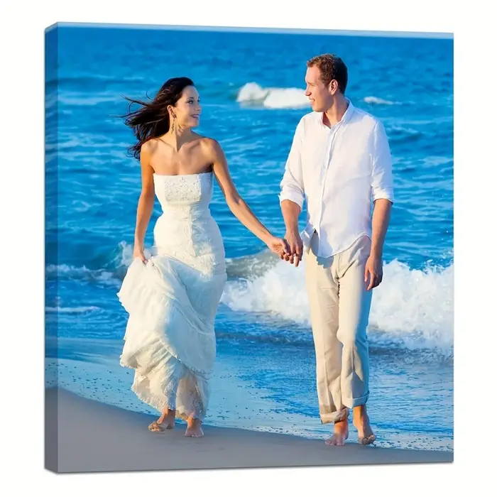 Toile d'art photo personnalisée — Décoration murale exquise pour salons et chambres à coucher — Le cadeau personnalisé idéal pour les occasions spéciales
