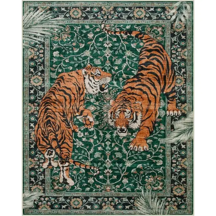 Lea-Tapis en peluche lavable en machine pour la décoration de la maison, tapis de salon, tapis de ta