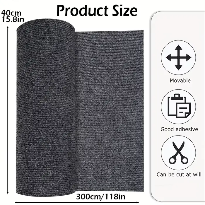 Tapis auto-adhésif de couleur unie