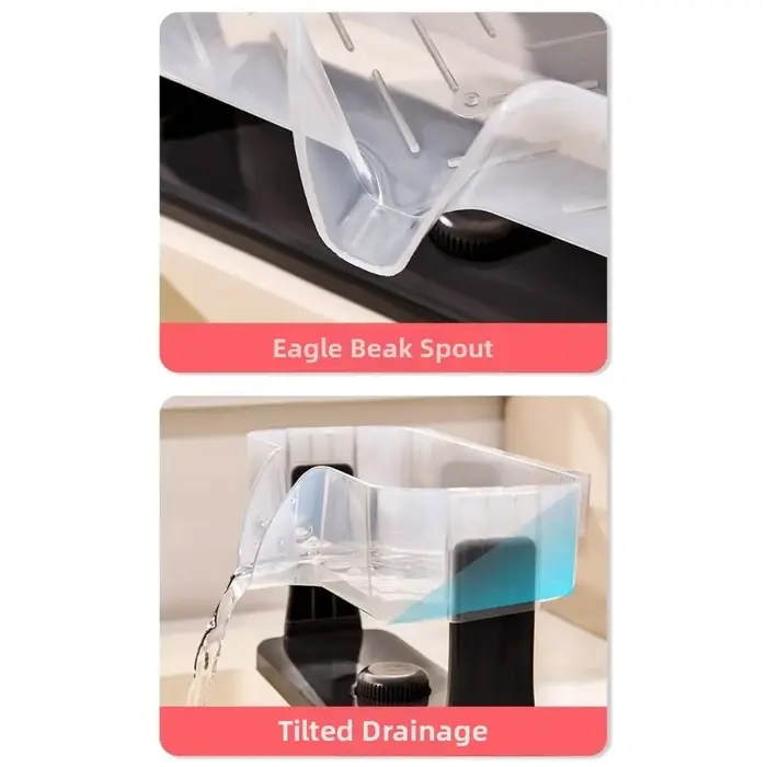 Support de rangement pour évier de cuisine à ventouse