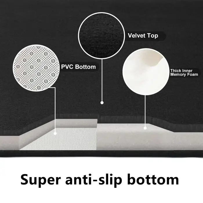 U-SHAPE tapis de sol de salle de bain tapis de toilette tapis de salle de bain antidérapant tapis de