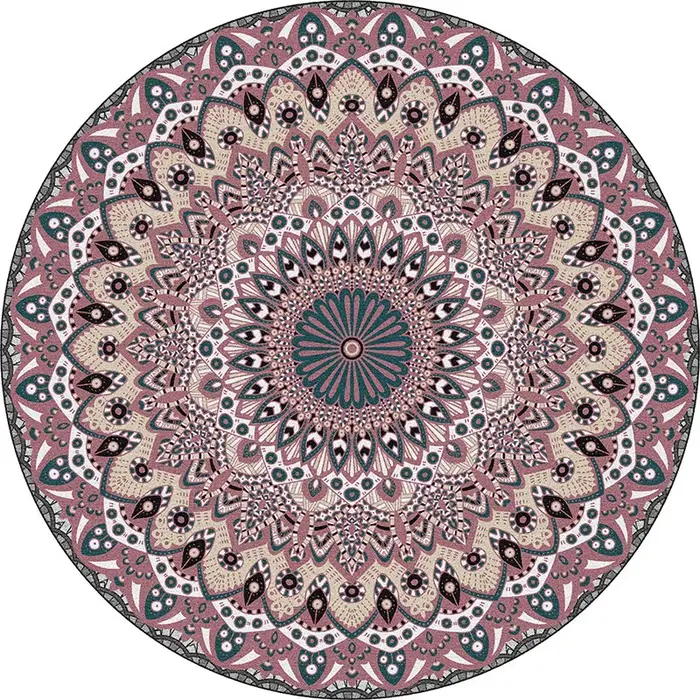 Tapis tibétain Mandala VIKAMA avec art Thangka intemporel