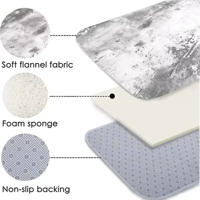 Tapis en flanelle imprimé feuille de ginkgo