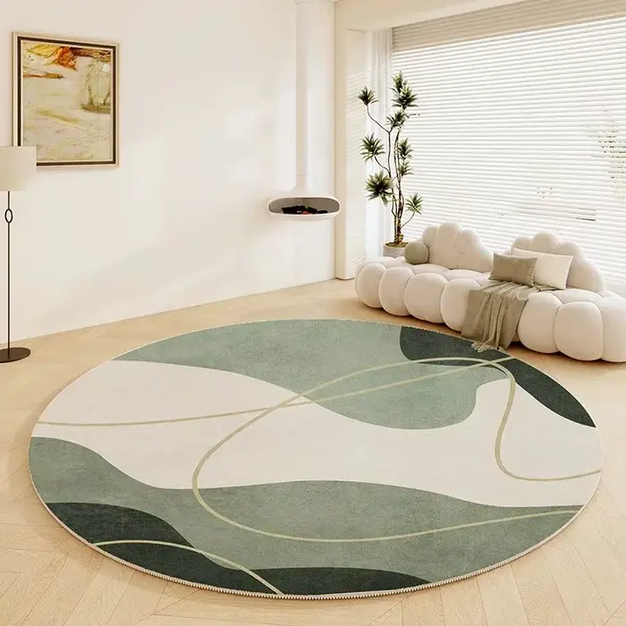 Tapis rond de style nordique