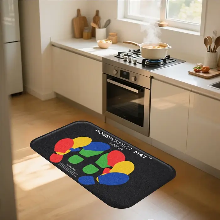 Tapis – Design coloré à motifs d'empreintes