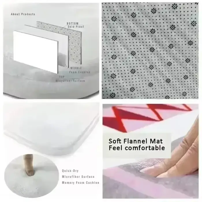 Tapis imprimé léopard rose
