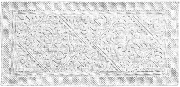 Tapis Enzo Neige 54 X 64