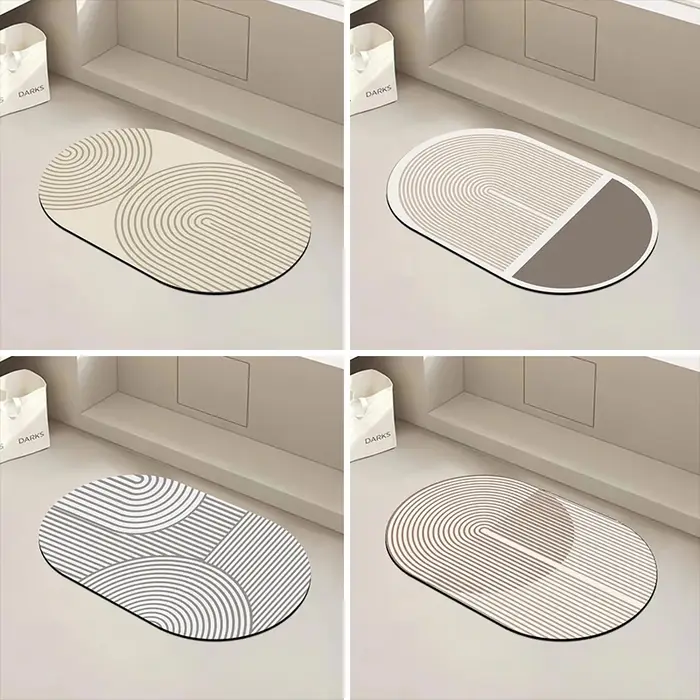 Tapis de cuisine super absorbant en diatomite