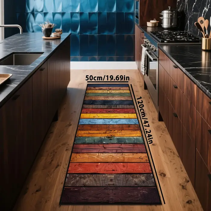 VIKAMA Tapis de couloir lavable en machine