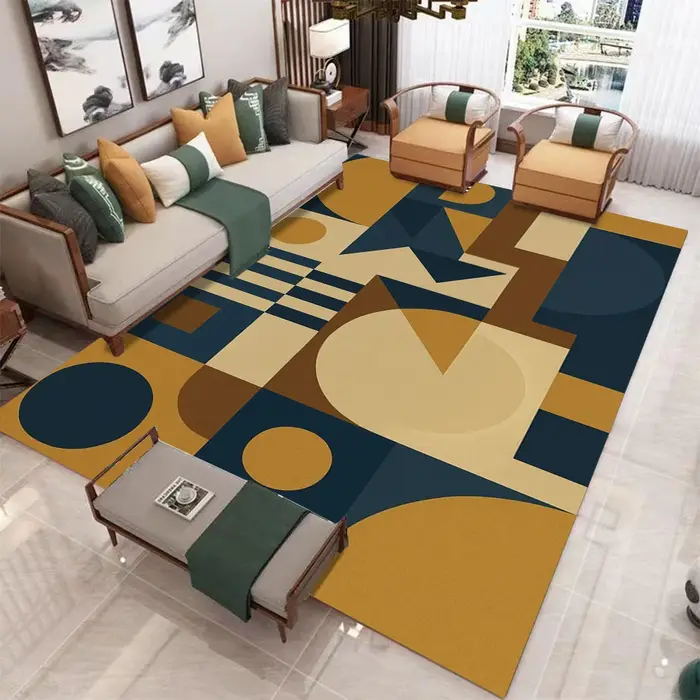Tapis à imprimé géométrique