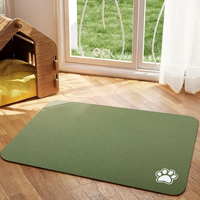 Tapis d'alimentation pour animaux de compagnie, tapis absorbant pour chien et chat, pour aliments et