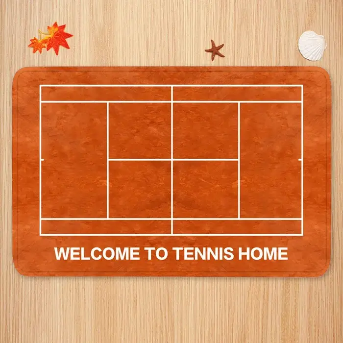 Tapis de porte de cour de tennis non ald