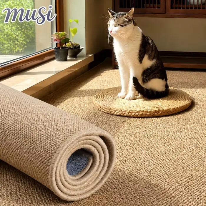Tapis en faux sisal de style moderne