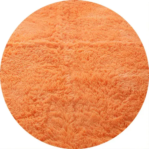 Tapis rond moelleux et doux pour chambre d'enfant