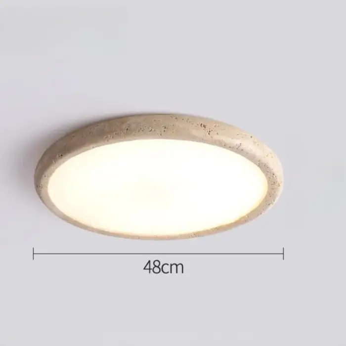 Grotte jaune pierre LED plafonniers couloir salon nordique moderne Wabi Sabi naturel