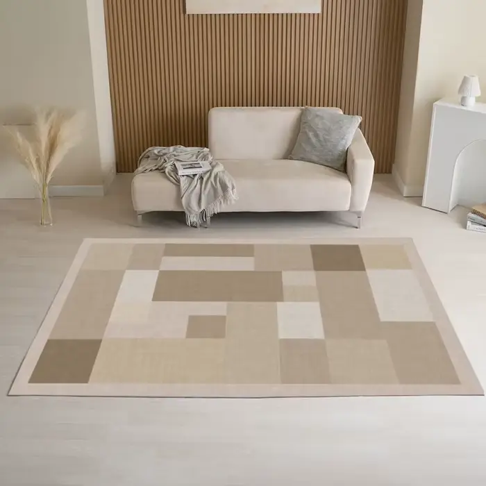 Tapis géométrique beige VIKAMA 2026