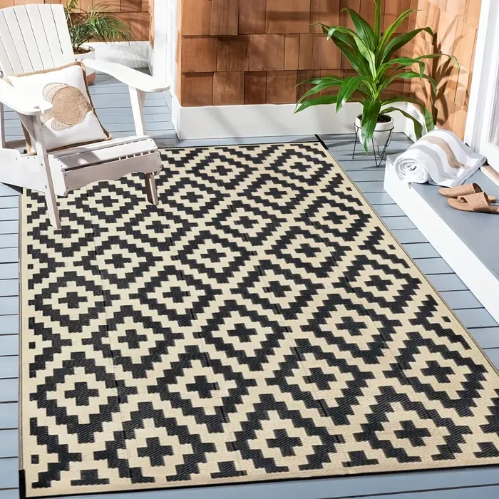 Tapis en plastique réversible imperméable double face