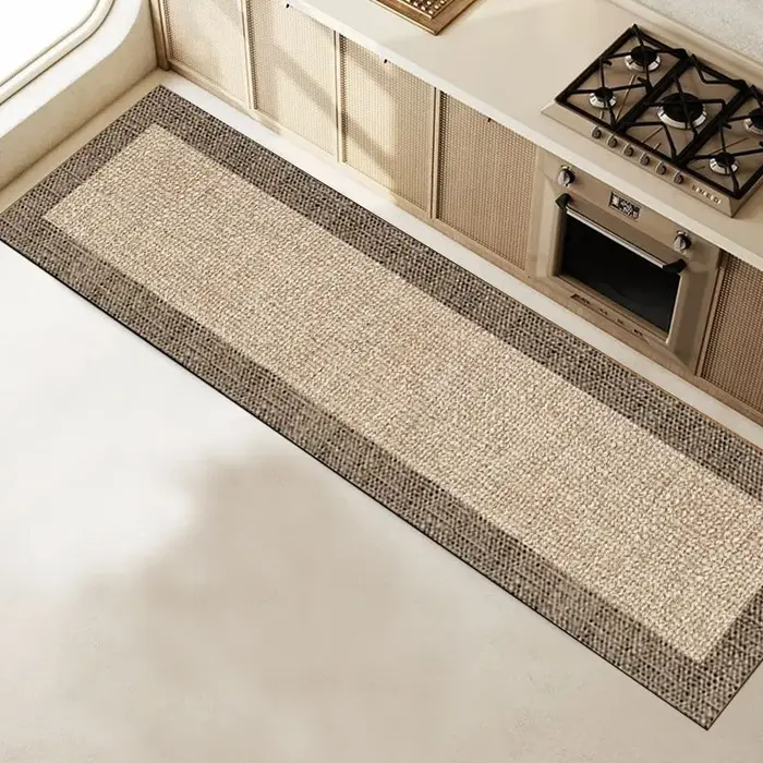 Tapis de cuisine long absorbant et antidérapant, style médiéval, en boue de diatomée, pour la décoration intérieure