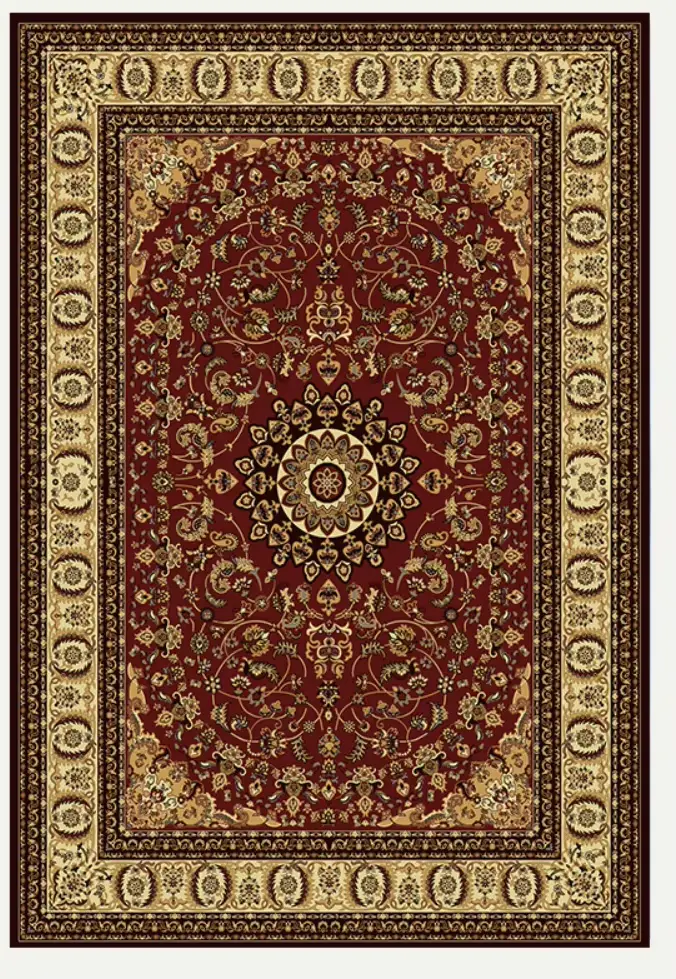 Tapis Design Vintage turc rouge pour salon, chambre à coucher, tapis de sol Boho lavable, décor sur 