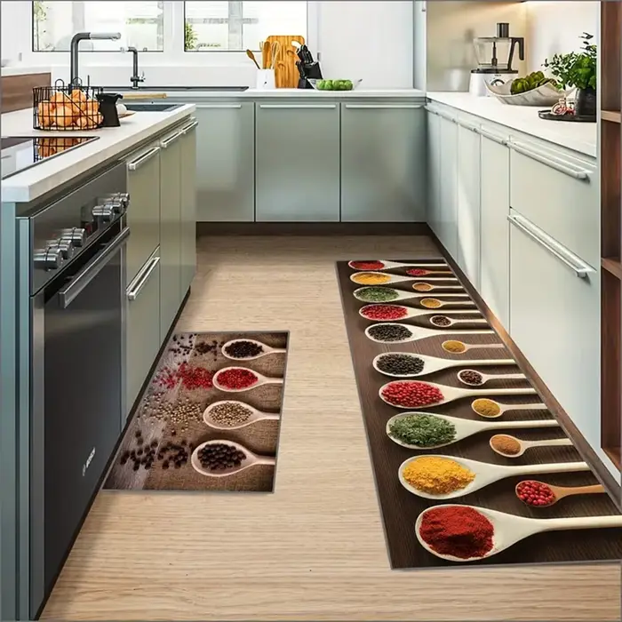 Tapis de cuisine non ALD, machine à tapis de cuisine de grande taille, Airways, virus de sol, décora