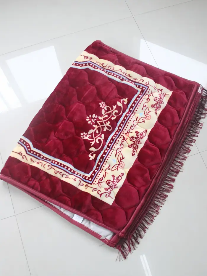 Tapis de prière musulman doux 80*120cm grand