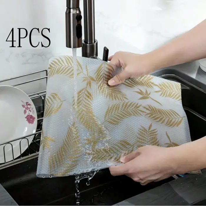 1 lot de 4 tapis déshumidificateurs de réfrigérateur de qualité supérieure - Doublures lavables