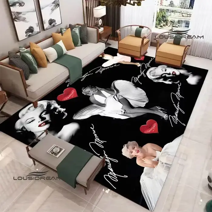 Marilyn Monroe tapis imprimé décoration de chambre tapis de Yoga tapis extérieur tapis de zone tapis antidérapant décor de chambre cadeau d'anniversaire