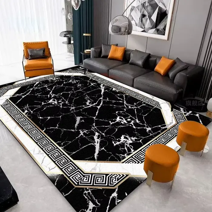 Grands tapis de Style nordique pour décoration de salon, abstrait, antidérapant, de luxe, pour chamb