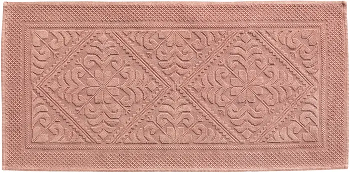 Tapis de bain uni Enzo Argile 54 x 110